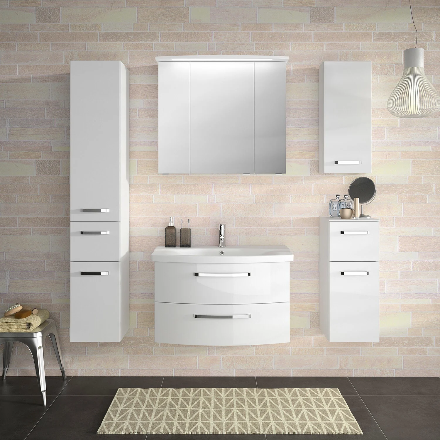 Pelipal Serie 4010 Hochschrank 30 x 168 cm mit 2 Drehtüren und 1 Auszug Bild 7