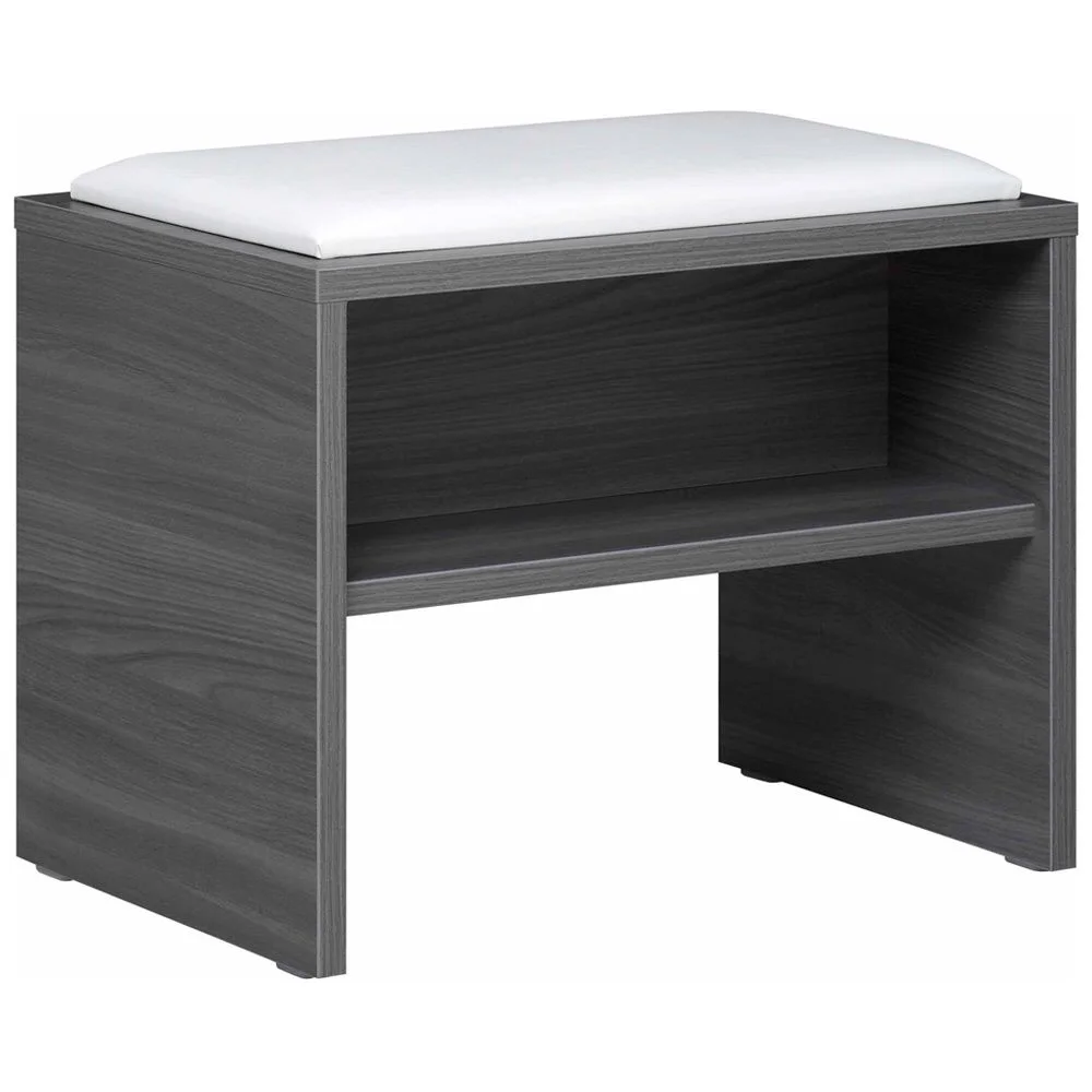 Pelipal Sitzbank 60 x 40 x 48 cm mit Ablage und Sitzkissen in weiß