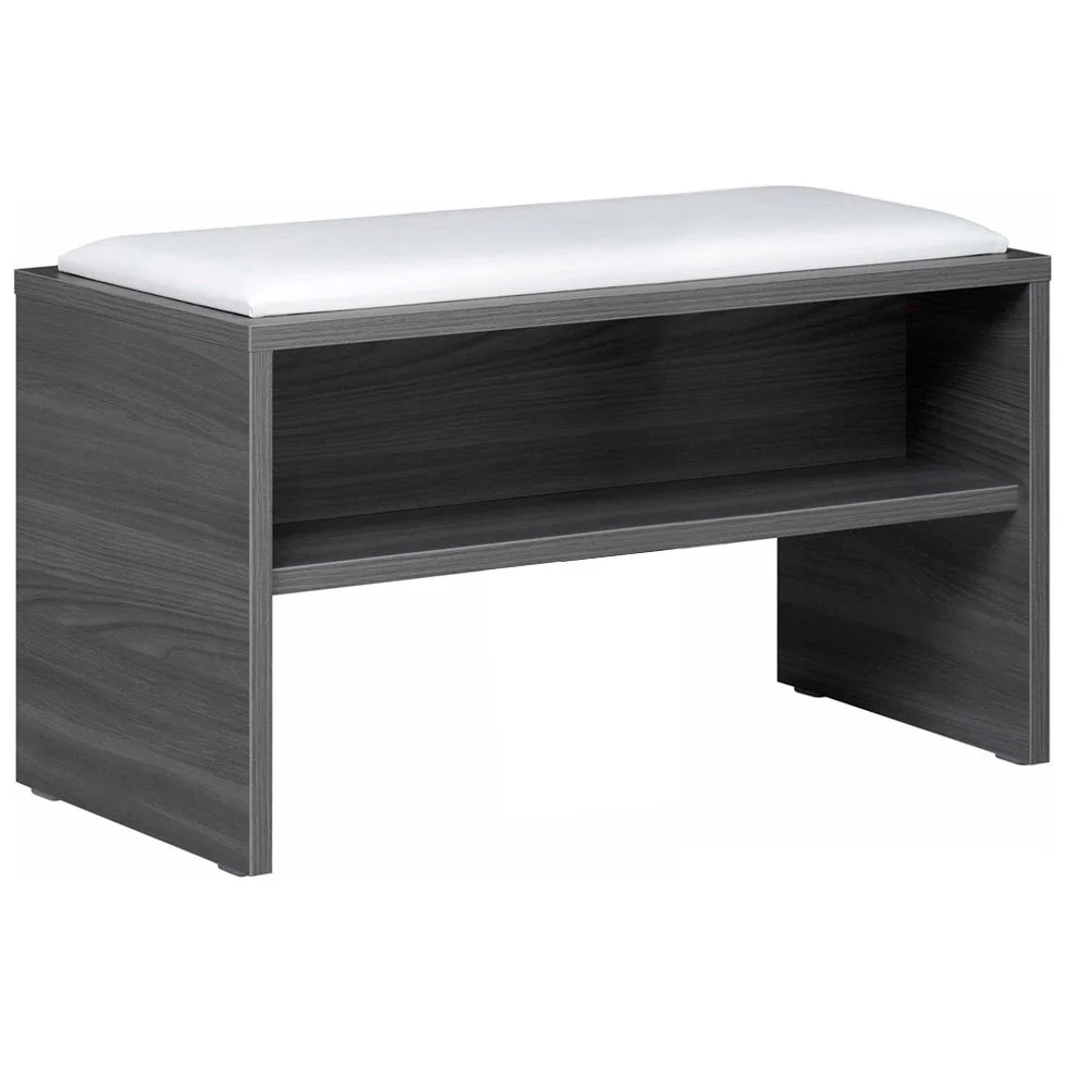 Pelipal Sitzbank 90 x 40 x 48 cm mit Ablage und Sitzkissen in weiß