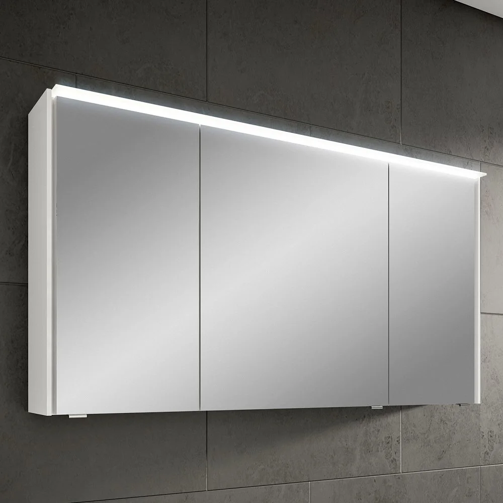 Pelipal Serie 6010 Spiegelschrank 134 x 17,6 x 70,9 cm mit LED-Lichtkranz