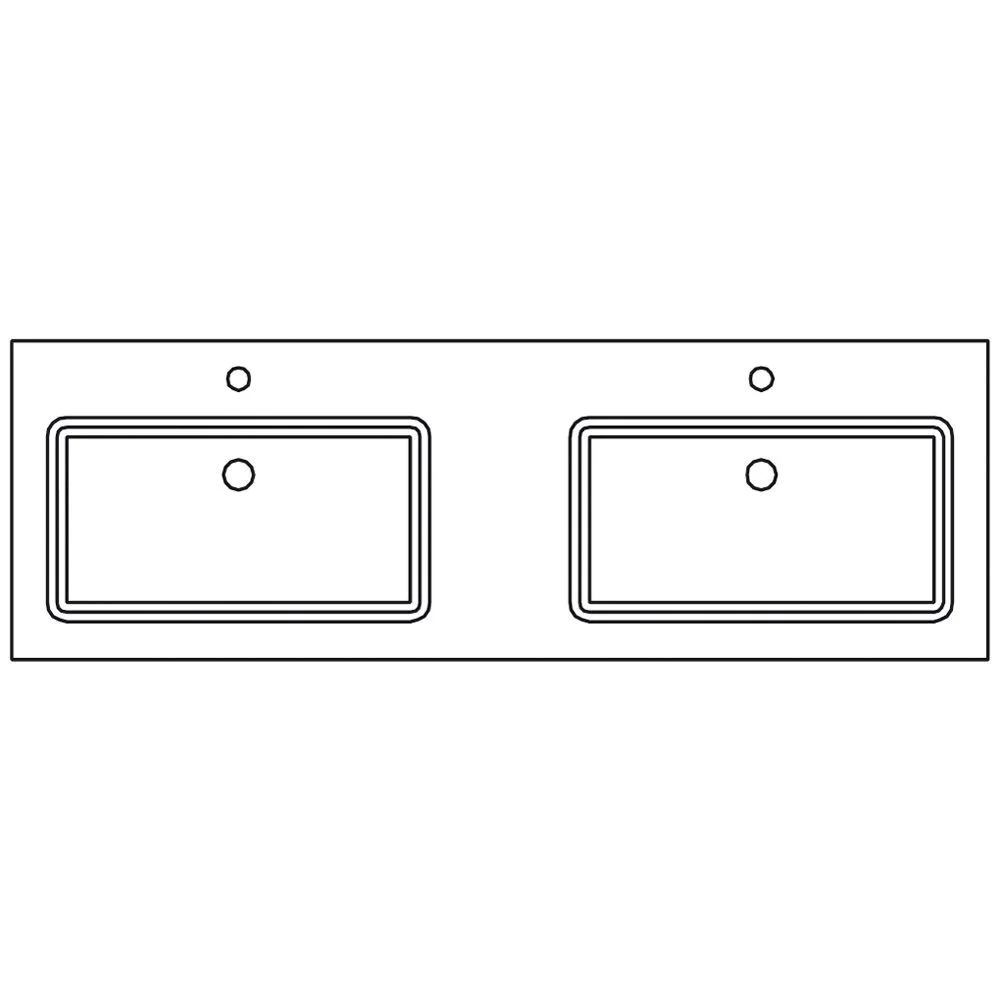 Pelipal Serie 6010 Mineralmarmor-Doppelwaschtisch 153 cm Bild 2