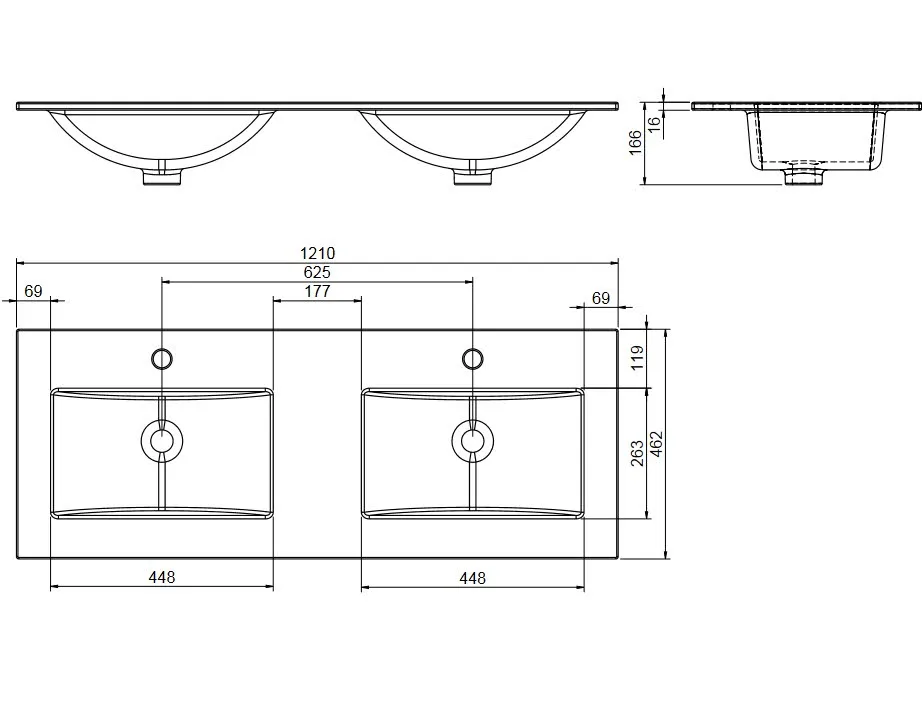 Pelipal Serie 6040 Doppelwaschtisch 121 cm Bild 4