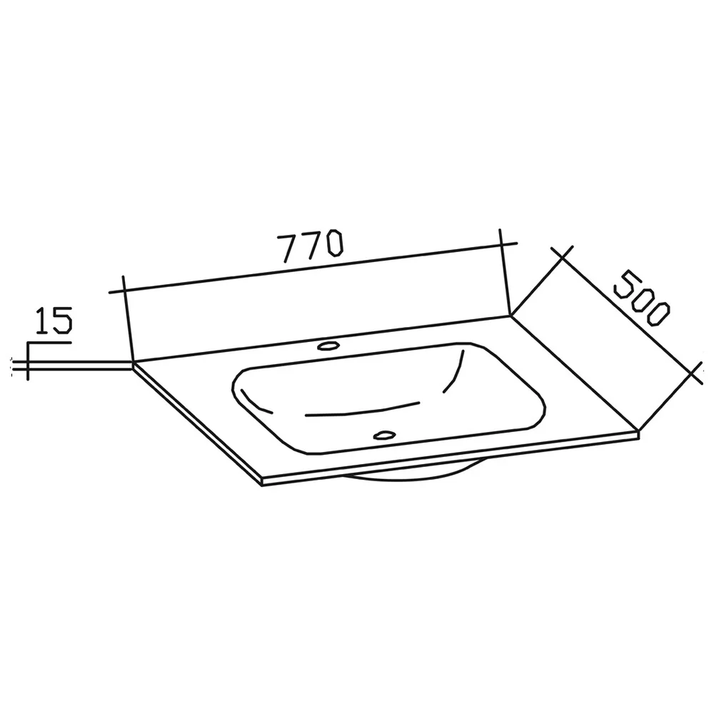 Pelipal Trentino Möbelkombination mit Glaswaschtisch 77 cm, Spiegel Bild 4