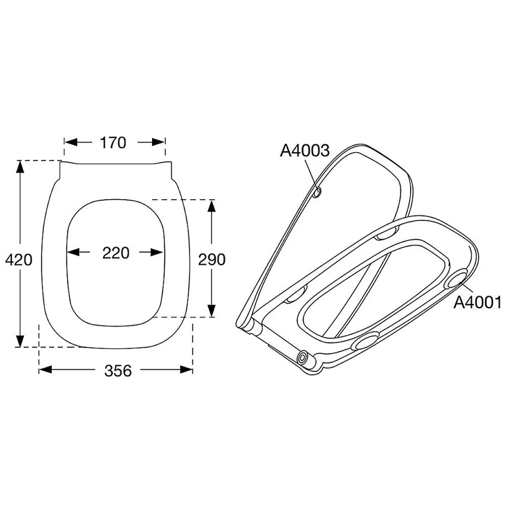 Pressalit WC-Sitz Code 778 mit Absenkautomatik zu Duravit D-Code Bild 5