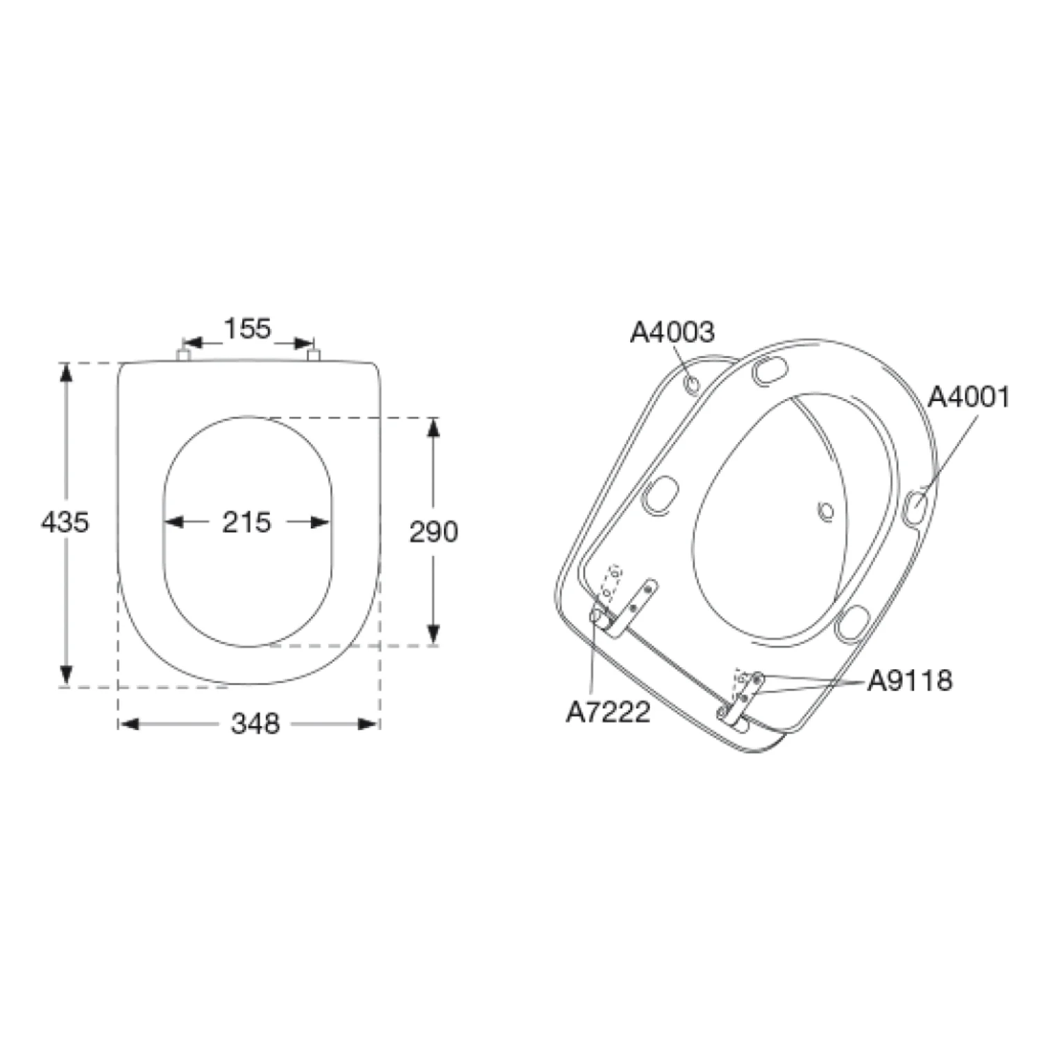 Pressalit  Magnum WC-Sitz 104 Standard, zu V&B Magnum Bild 5
