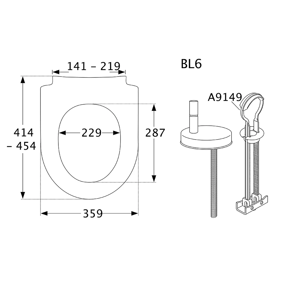 Pressalit WC-Sitz Sway D 934 mit Absenkautomatik und Lift-off-Funktion zu Geberit Keramag iCon, Renova Bild 7