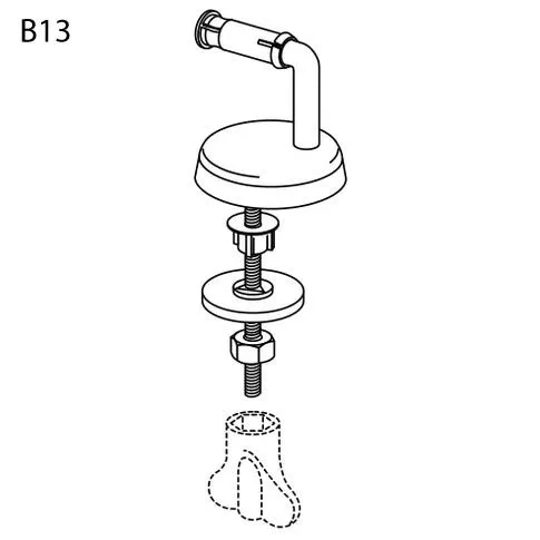 Pressalit WC-Sitz 2000 124 Standard inkl. B13 Universalscharnier Bild 2