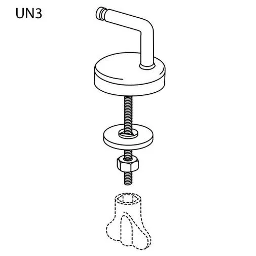 Pressalit WC-Sitz 2000 124 Standard inkl. UN3 Univertikalscharnier Universal Bild 2
