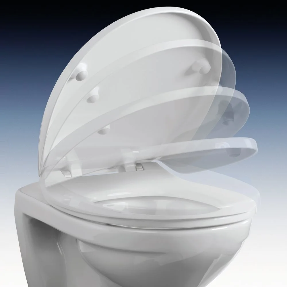 Pressalit WC-Sitz Calmo 556 mit Absenkautomatik inkl. D02 Universal-Flexscharnier mit Kippanker Bild 4