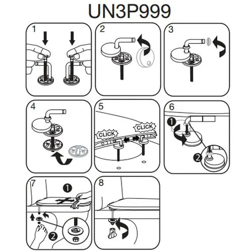 Pressalit Univertikalscharnier UN3 Bild 2