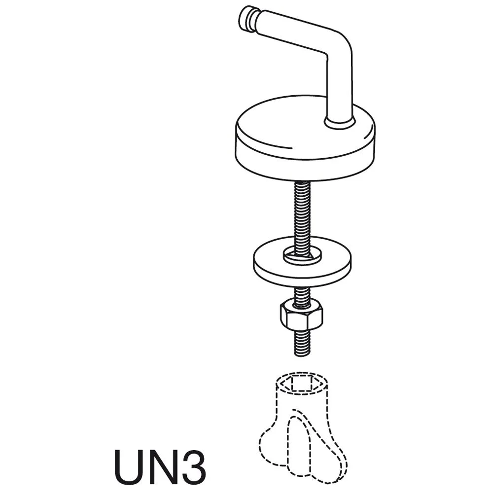 Pressalit Univertikalscharnier UN3