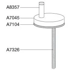 Pressalit Uni-flex Scharnier D38 für Pressalit 3 Bild 2