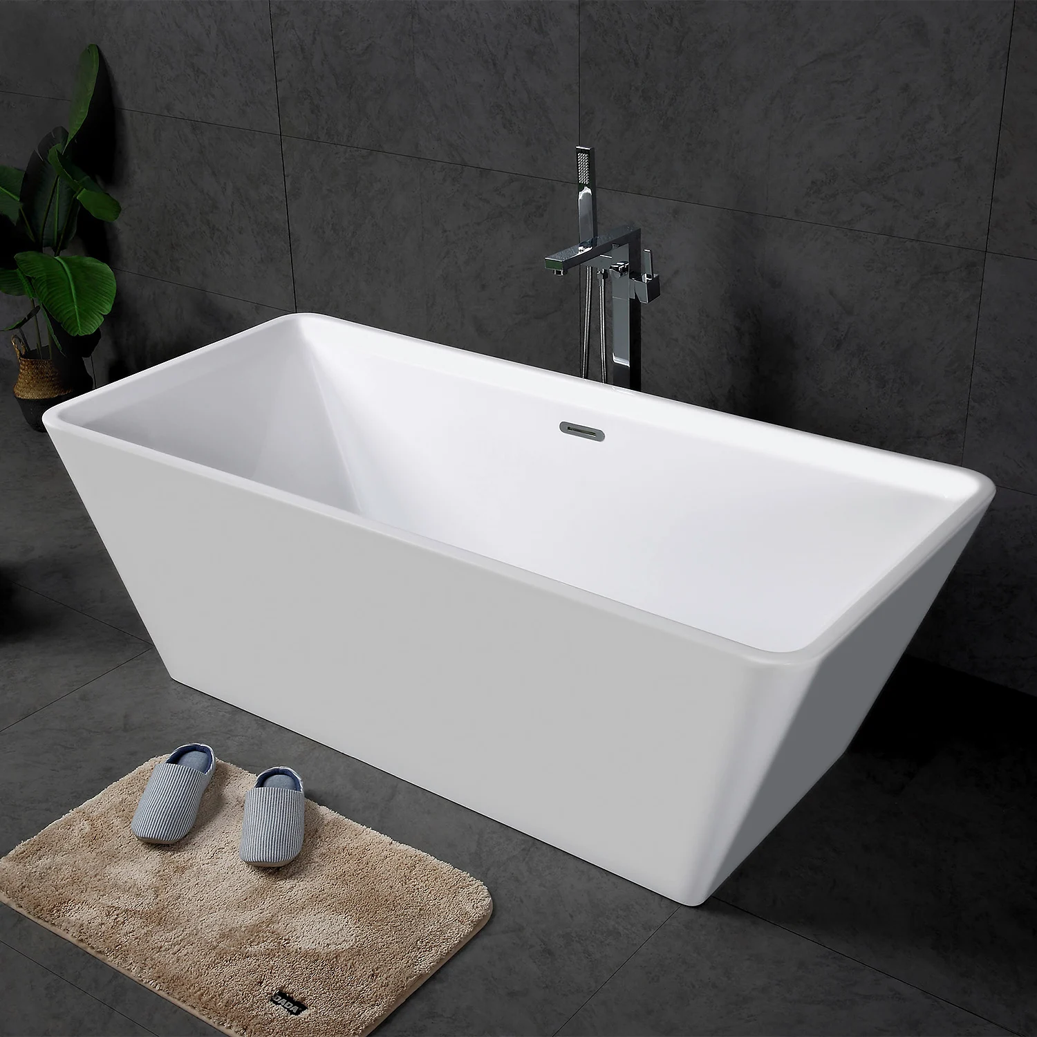 progettobagno Stella freistehende Badewanne 170 x 80 cm