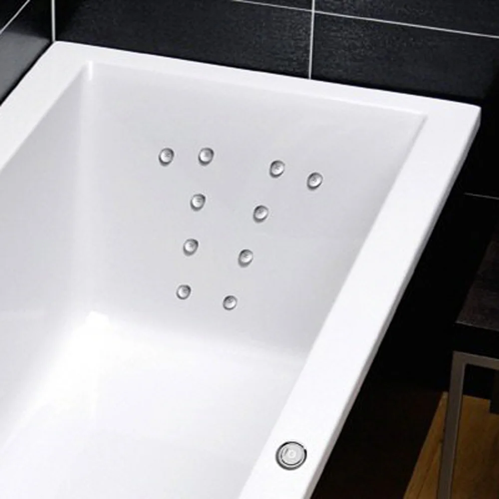 Repabad Genf 190 Rechteck Badewanne mit Rückentherapie und mit Wannenbefüllung Bild 3