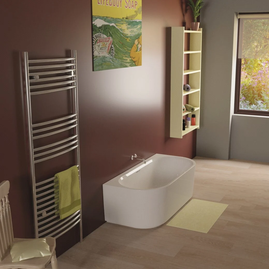 Riho Desire Back-2-Wall Vorwand-Badewanne 180 x 84 cm Bild 3