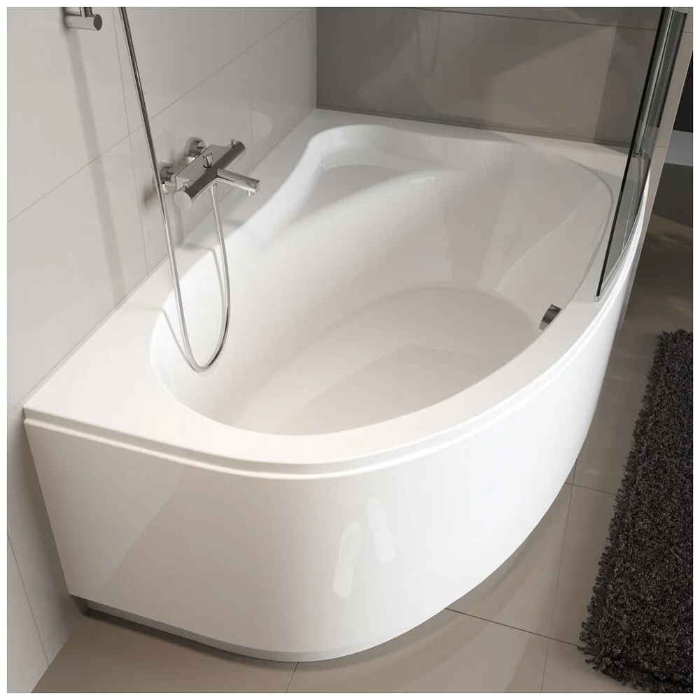 Riho Aryl Raumspar-Badewanne 140 x 90 cm links für Eckeinbau Bild 2