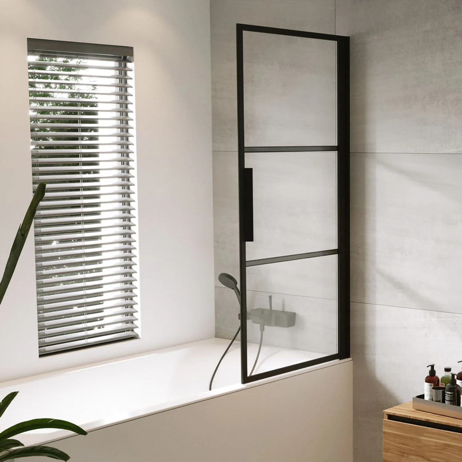 Riho Grid Wannenabtrennung GB501 80 cm links