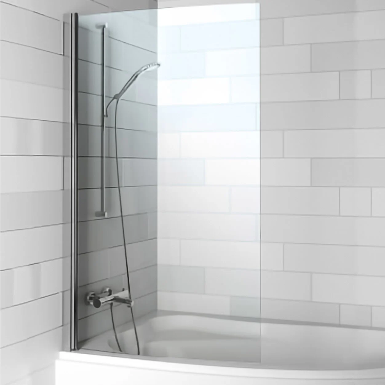 Riho Novik Wannenabtrennung Z108 für Badewanne Aryl, links