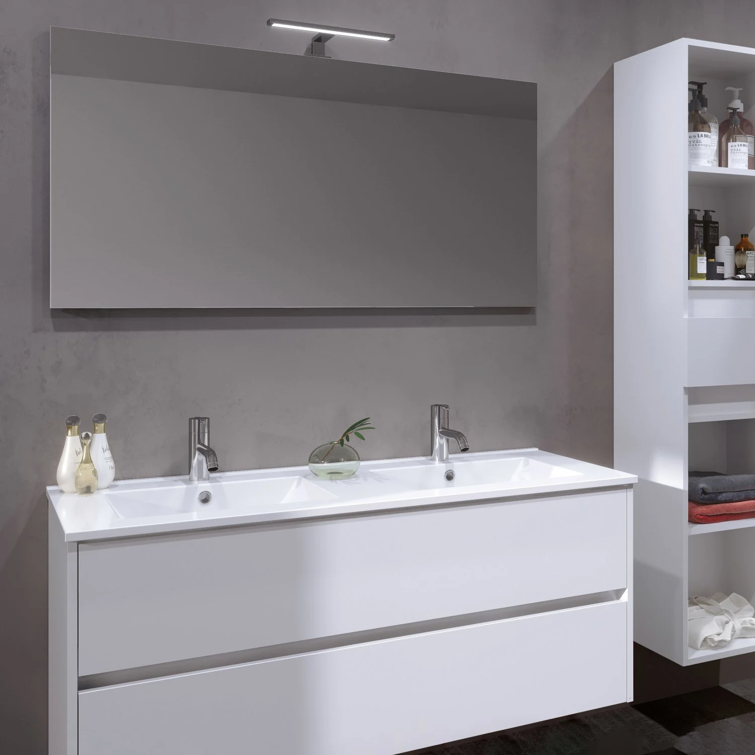 Riho Porto Wave Einbaudoppelwaschtisch 120 cm Bild 2