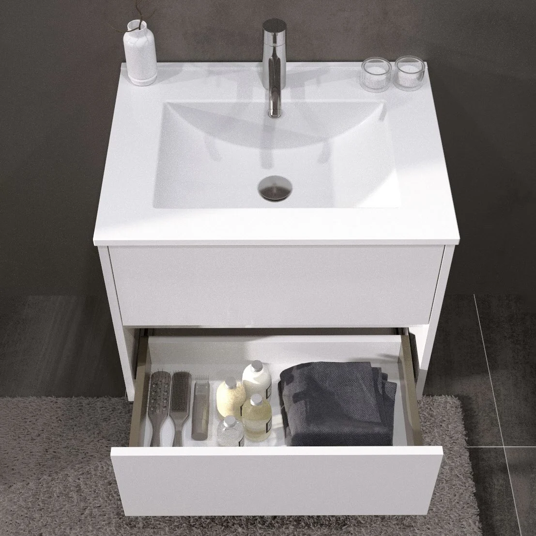 Riho Porto Wave Einbauwaschtisch 60 cm Bild 2