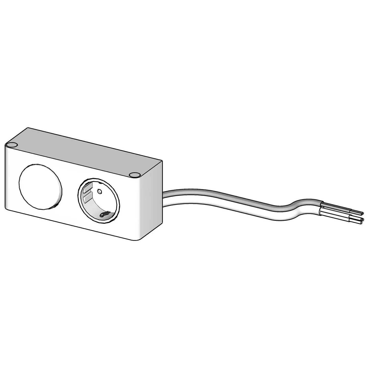 Riho Steckdose für Spiegelschränke, Version DE-NL Bild 2