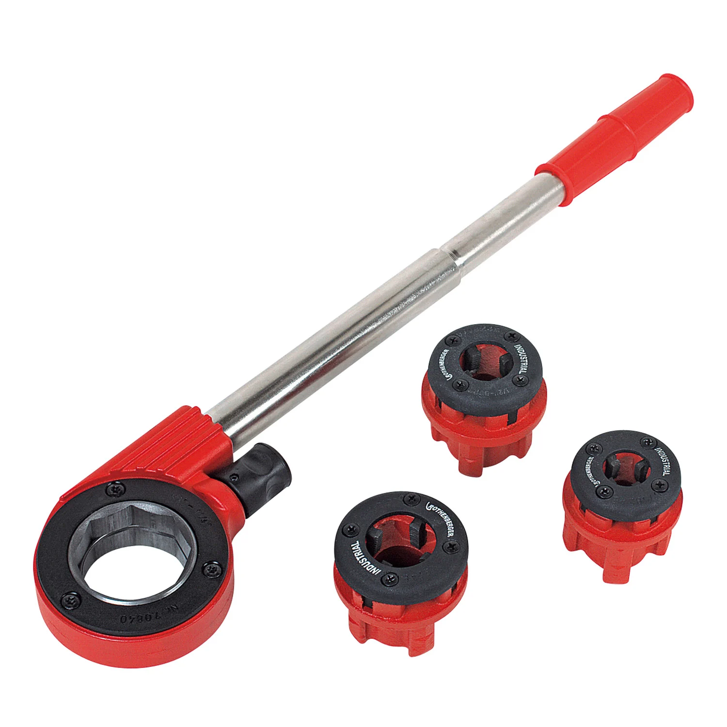 ROTHENBERGER Industrial SuperCut Set Gewindeschneidkluppensatz mit 3 Schneidköpfen