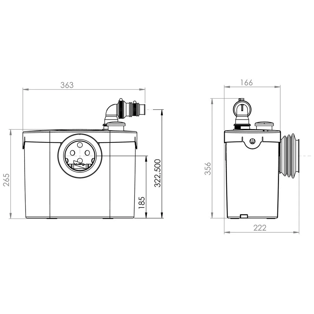 SFA Sanibroy Pro UP Kleinhebeanlage Bild 3