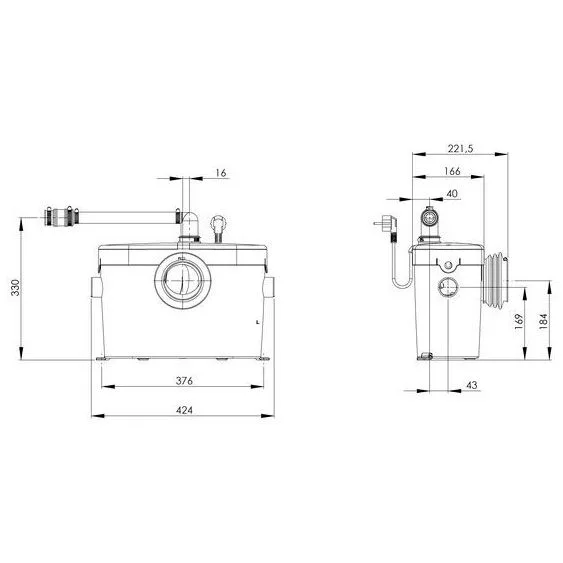 SFA Sanibroy SaniAccess 2 Kleinhebeanlage Bild 3