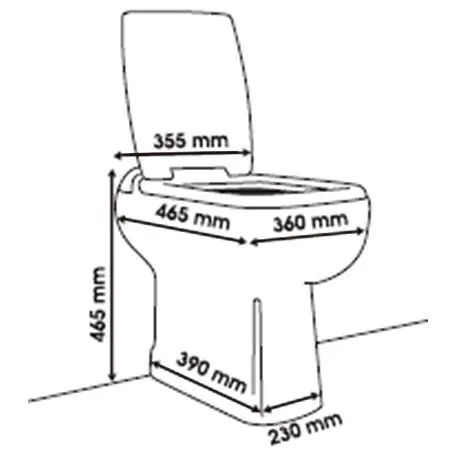 SFA Sanibroy SaniCompact Luxe Stand-WC inkl. Kleinhebeanlage Bild 3
