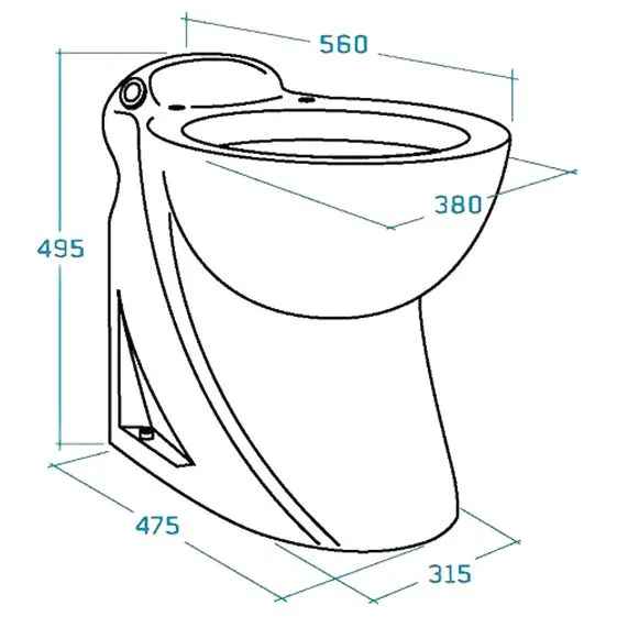 SFA Sanibroy SaniCompact Pro Stand-WC inkl. Kleinhebeanlage Bild 3