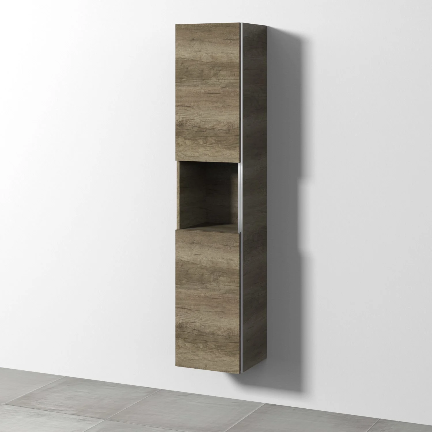Sanipa 3way Hochschrank 35 cm, 1 offenes Fach, 2 Türen mit Türanschlag links