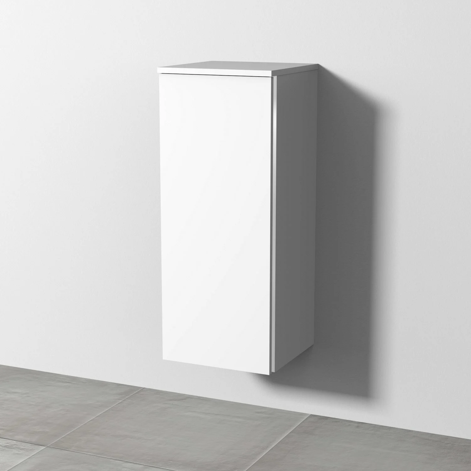 Sanipa 3way Mittelschrank 35 cm, 1 Tür mit Anschlag links, mit Griff-Leiste