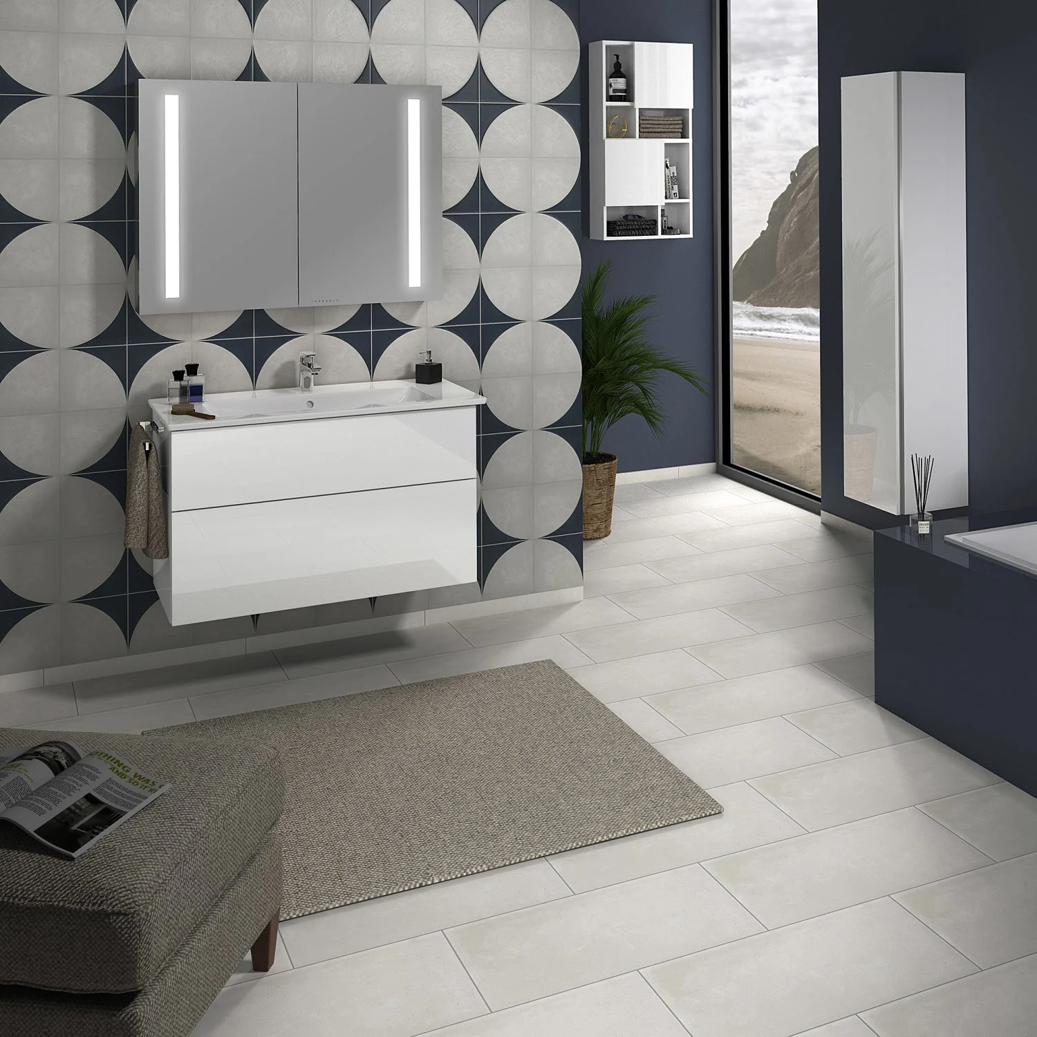 Villeroy & Boch Venticello Waschtisch mit Sanipa 3way Unterschrank 100 cm Bild 3