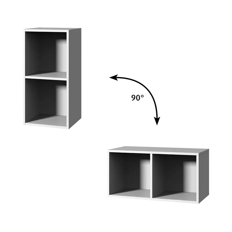 Sanipa Cubes Regalmodul offen 35 x 70 x 32,8 cm mit 2 Fächer Bild 2