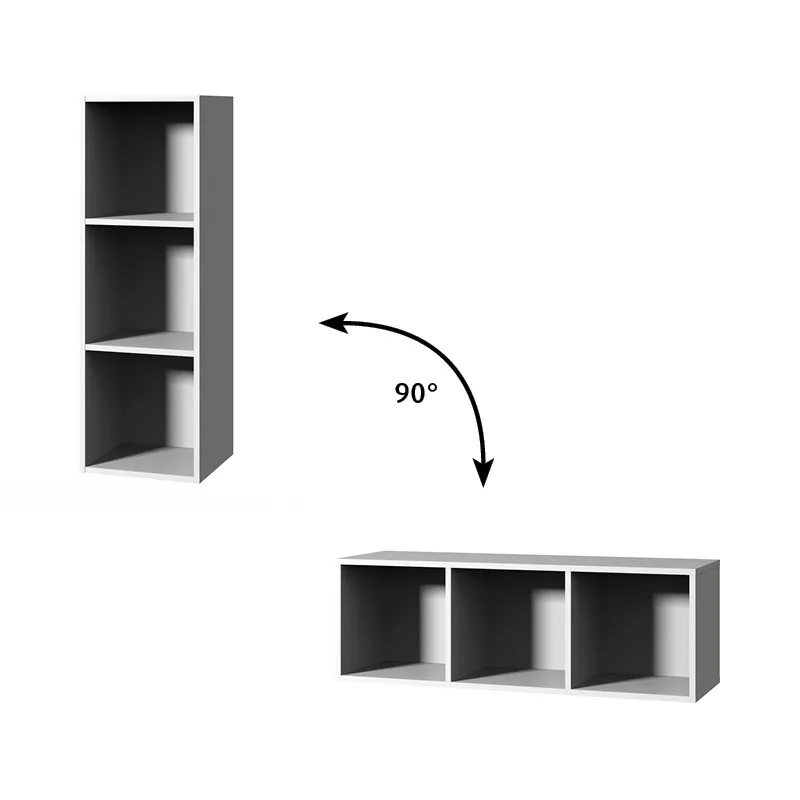 Sanipa Cubes Regalmodul offen 35 x 105 x 32,8 cm mit 3 Fächer Bild 2