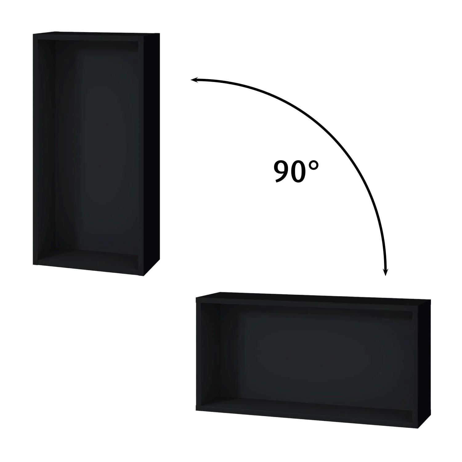 Sanipa Cubes Regalmodul offen 35 x 70 x 18 cm Bild 2