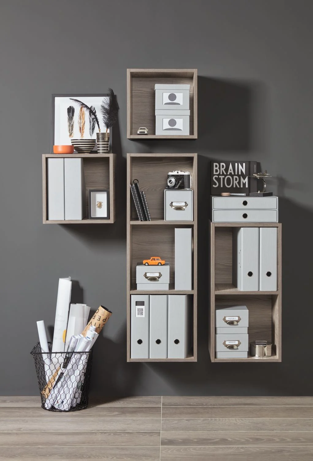 Sanipa Cubes Regalmodul offen 35 x 105 x 32,8 cm mit 3 Fächer Bild 7