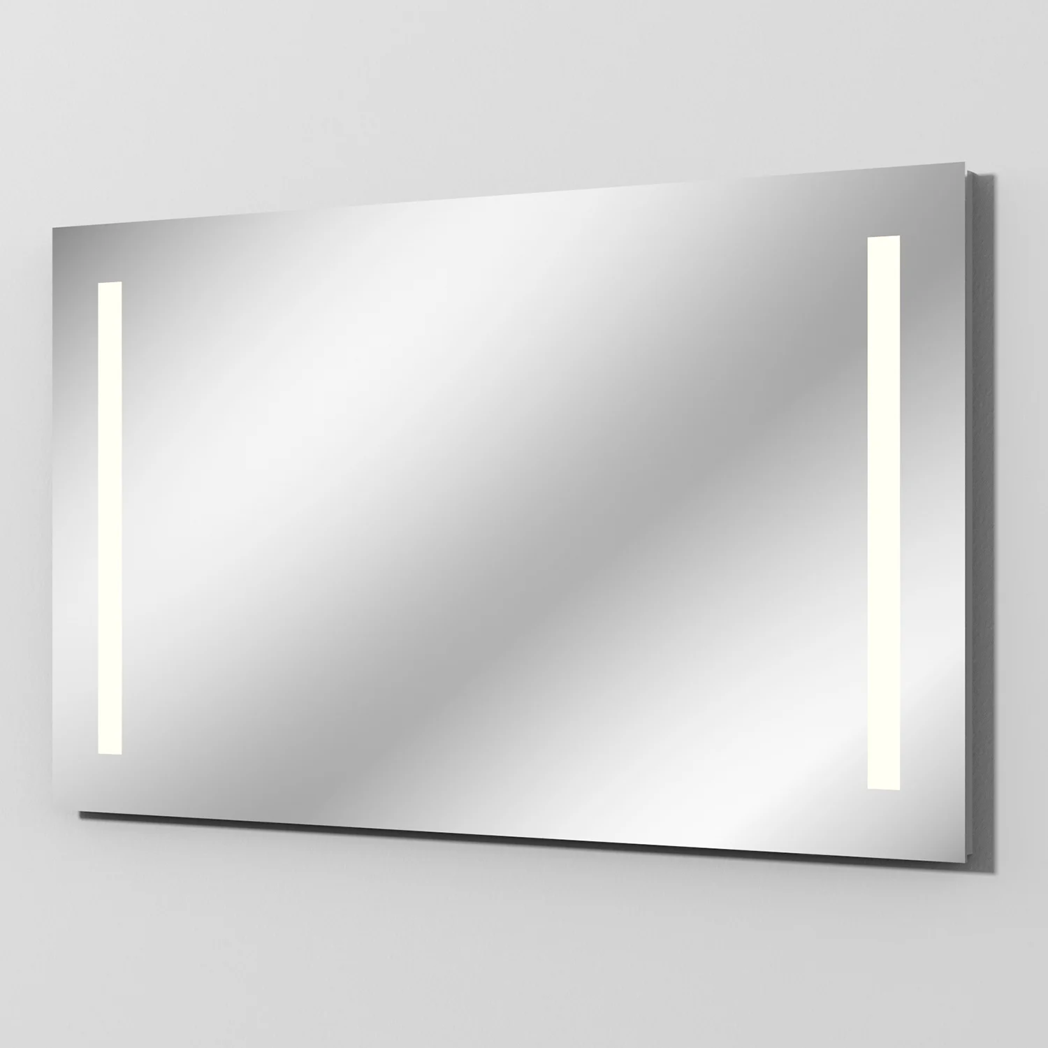 Lustro LED widok z przodu z bocznym oświetleniem, Sanipa