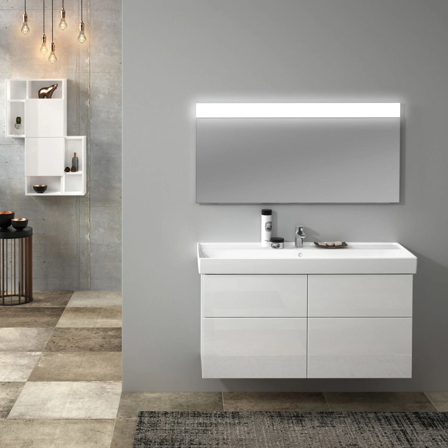Sanipa Reflection Badspiegel LINUS 120 cm mit LED-Beleuchtung, Touchsensor und Dimm-Funktion Bild 2
