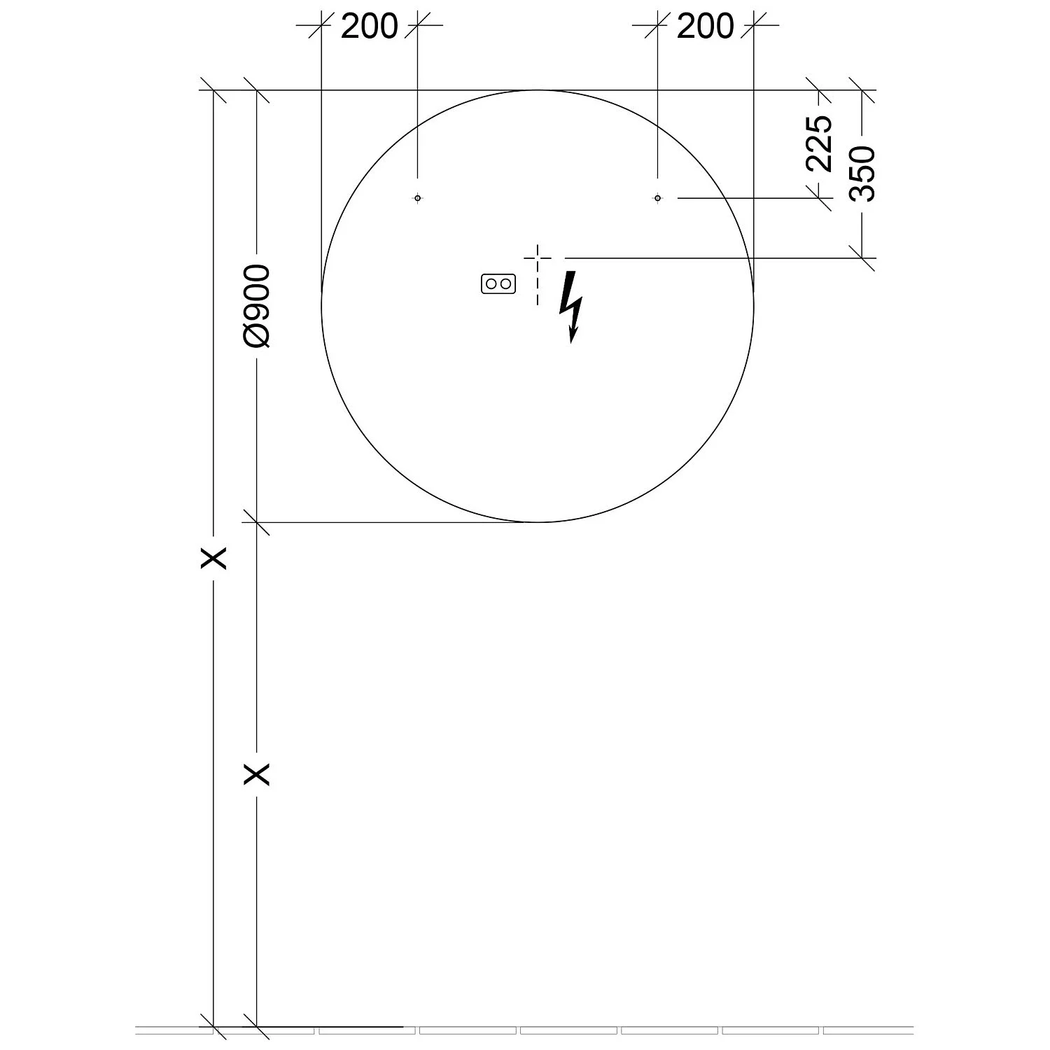 Sanipa Reflection Badspiegel LOLA 90 cm mit coolwhite LED-Beleuchtung und nur 2,5 cm Tiefe Bild 5