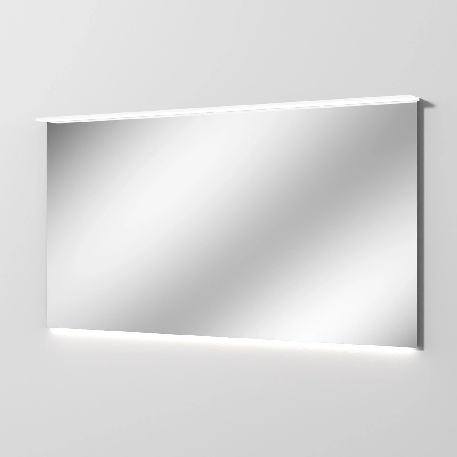 Sanipa Reflection Badspiegel LUCA 160 mit dimmbarer LED-Beleuchtung und Lichtsteuerung, Maße 160 x 84 cm