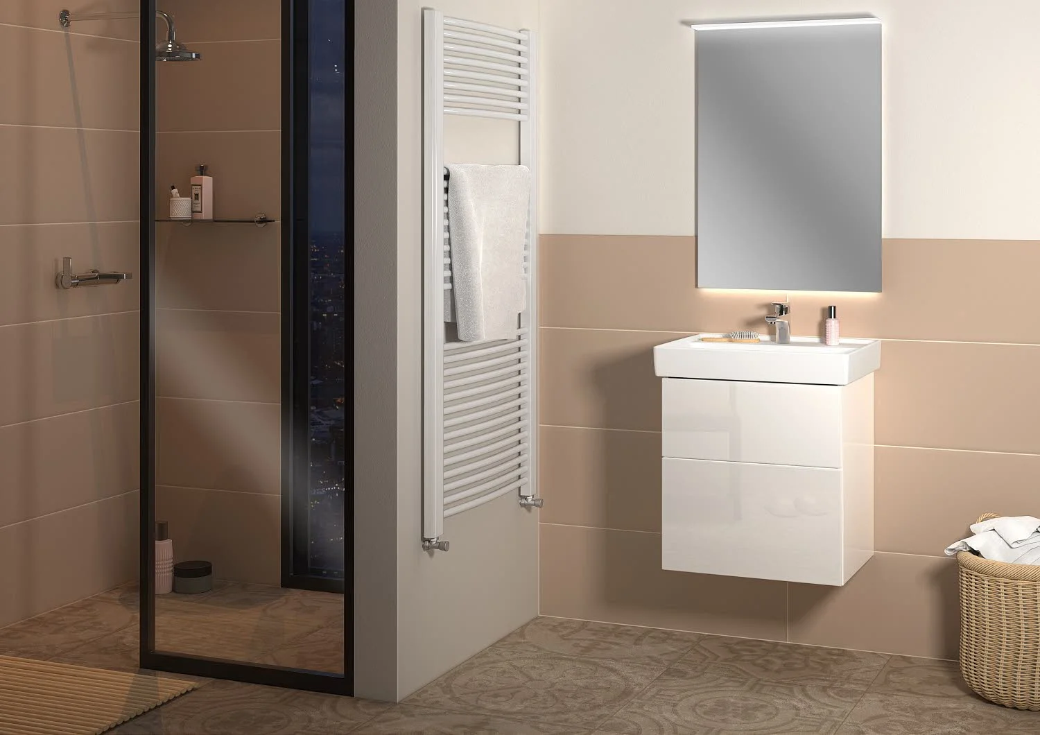 Sanipa Reflection Lichtspiegel LUCA 60 mit LED-Lichtsegel und Lichtsteuerung Bild 3