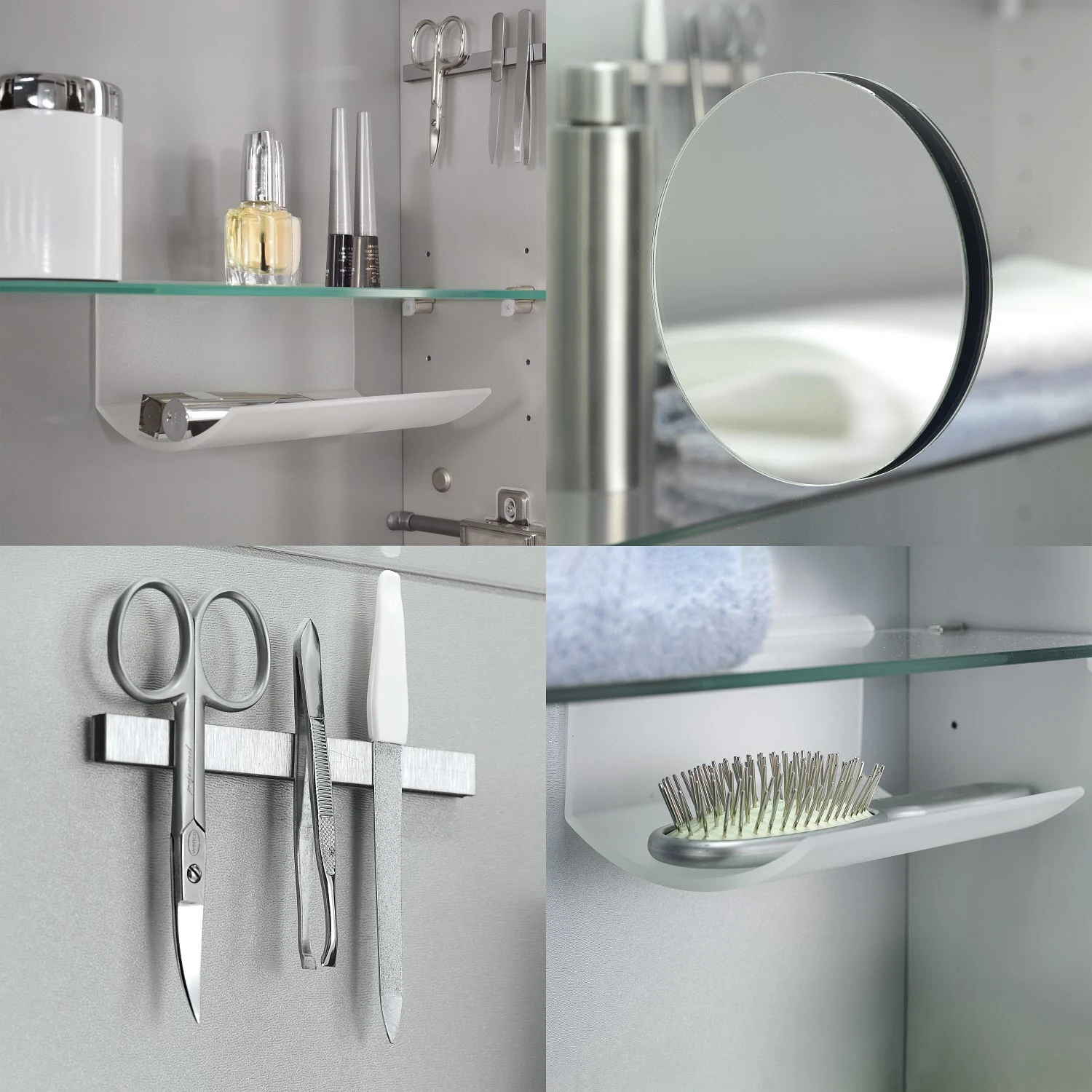 Sanipa Reflection Aluminium-Spiegelschrank ALEX 120 mit LED-Beleuchtung, Mitteltür Rechts Bild 6