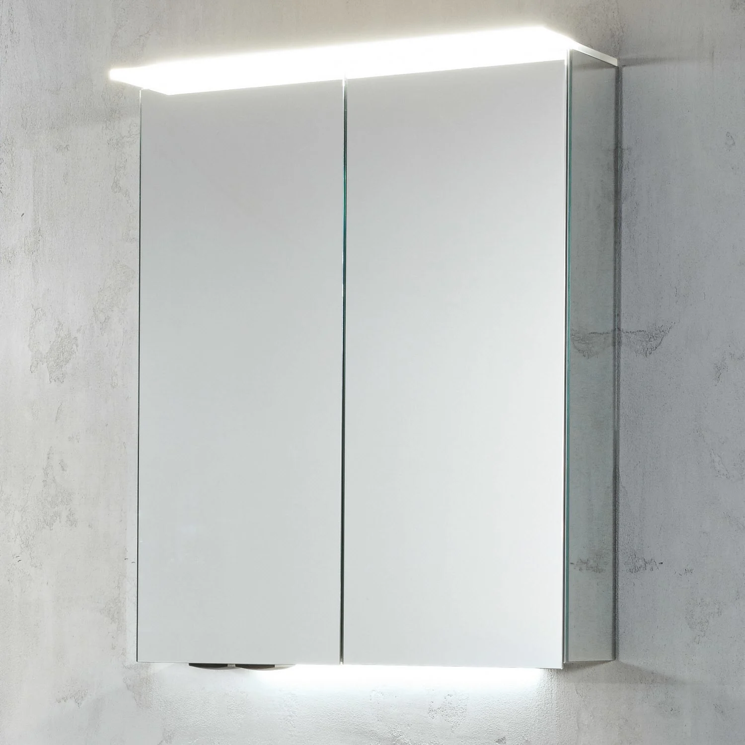 Sanipa Reflection Aluminium-Spiegelschrank ANNY 60 mit LED-Lichtsegel, mit Lichtsteuerung Bild 4