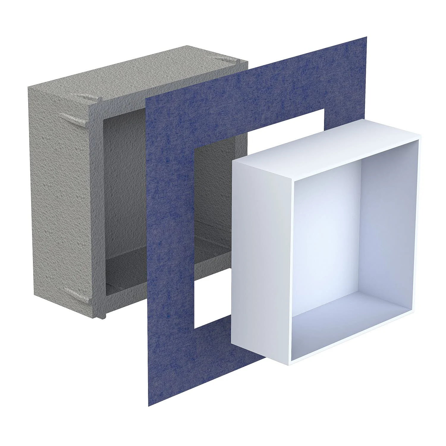 Schedel Nischeneinsatz 30 x 30 x 12 cm rahmenlos