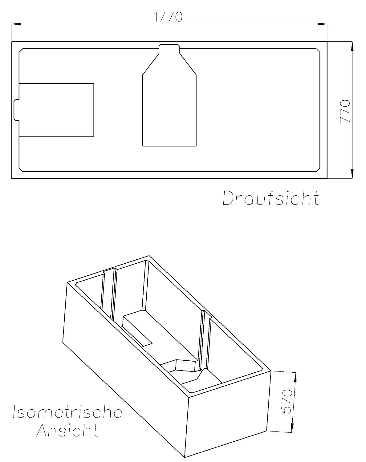 Schedel Wannenträger für Bette Duo 180 x 80 cm Bild 2