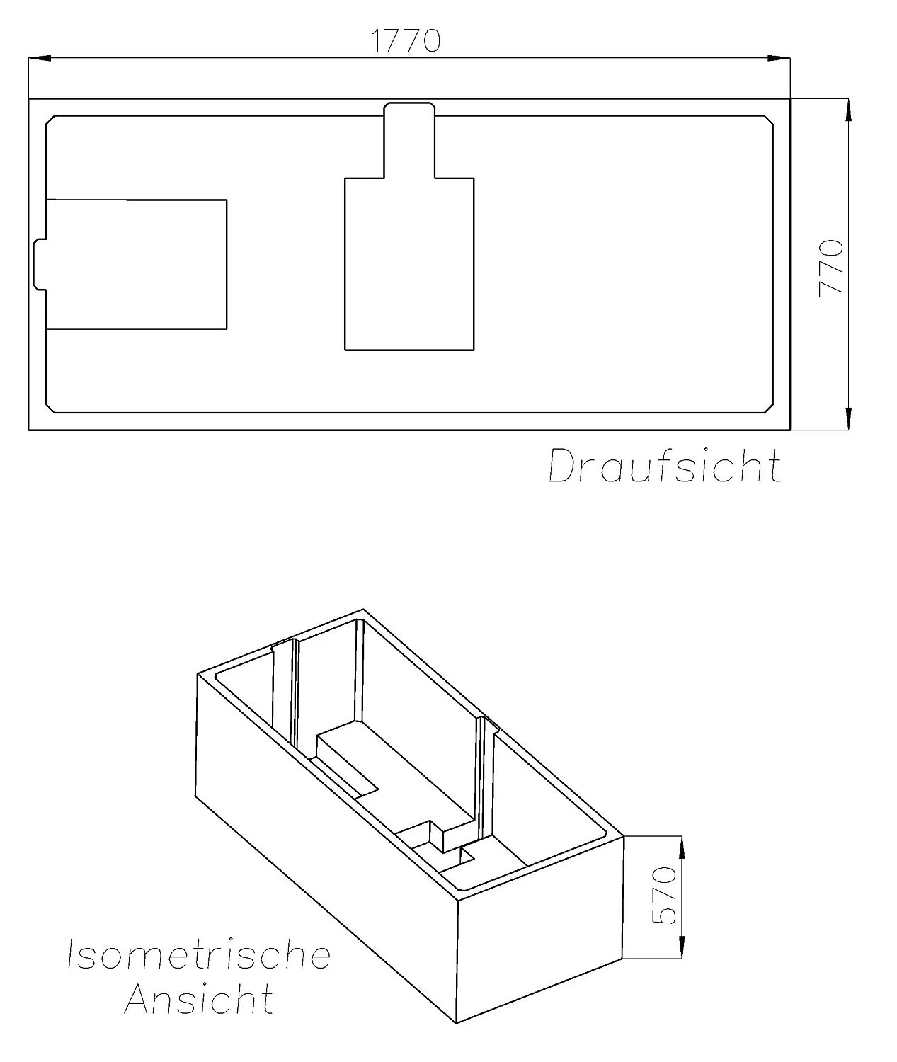 Schedel Wannenträger für Bette One 180 x 80 cm Bild 2