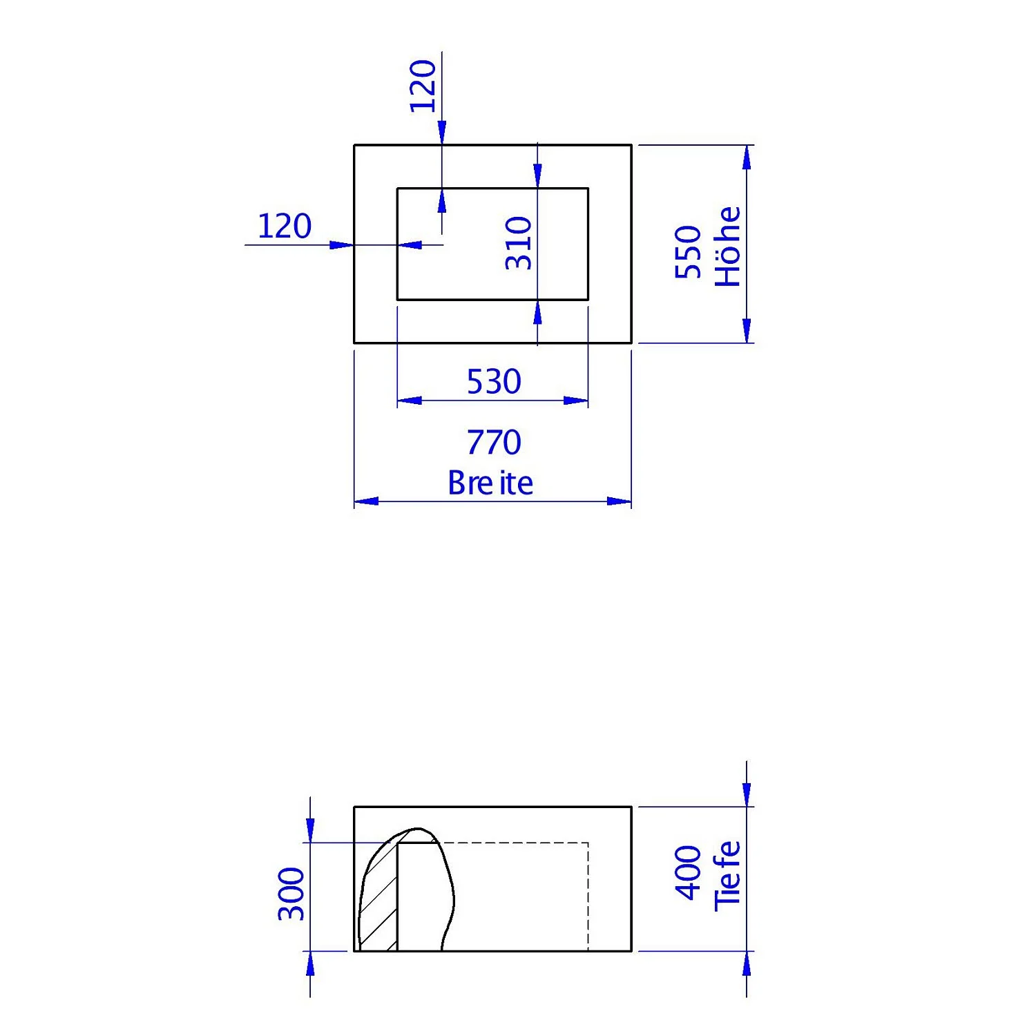 Schedel Anbaumodul für Wannenträger sitzhoch 55 x 77 x 40 cm Bild 2