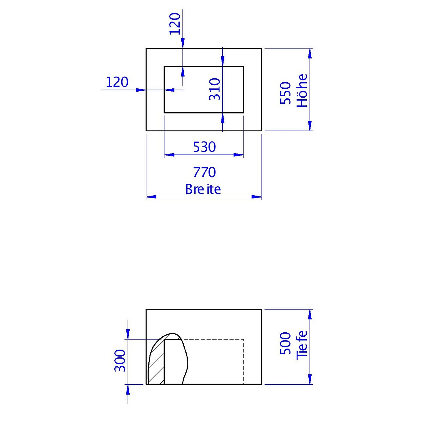Schedel Anbaumodul für Wannenträger sitzhoch 55 x 77 x 50 cm Bild 2