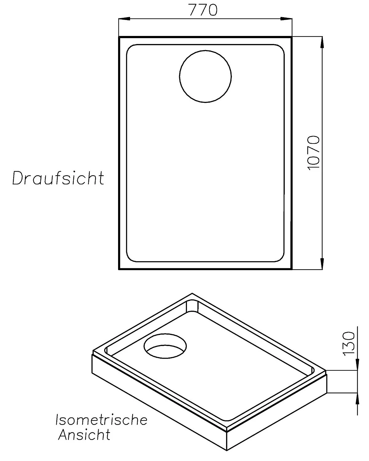 Schedel Duschwannenträger für Bette Ultra 110 x 80 x 3,5 cm Bild 2